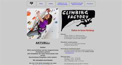 Desktop Screenshot of climbing-factory.de